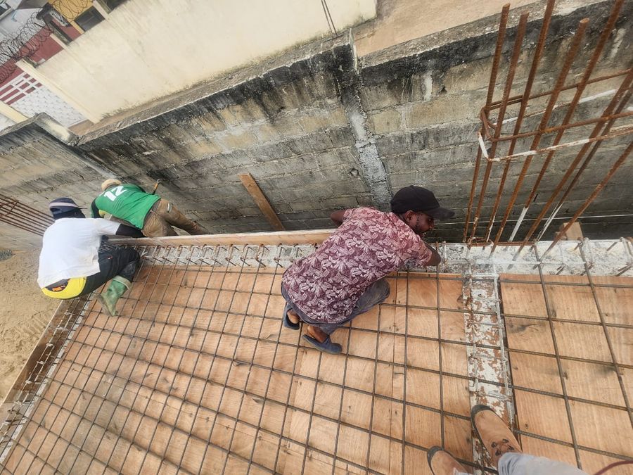 Ferraillage de longrines — chantier LCC